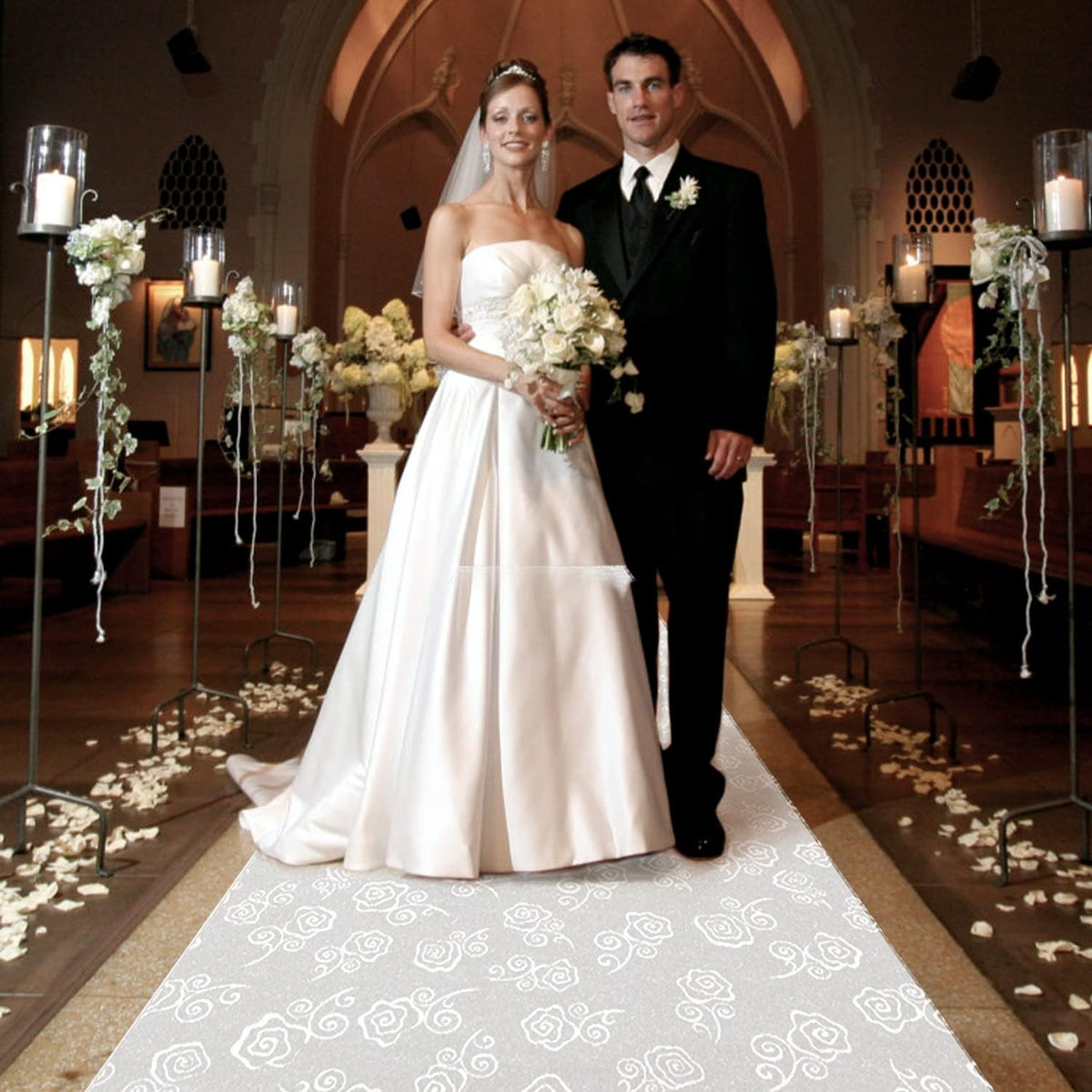 Thickened Aisle Runner, Rose, 3x50 Feet