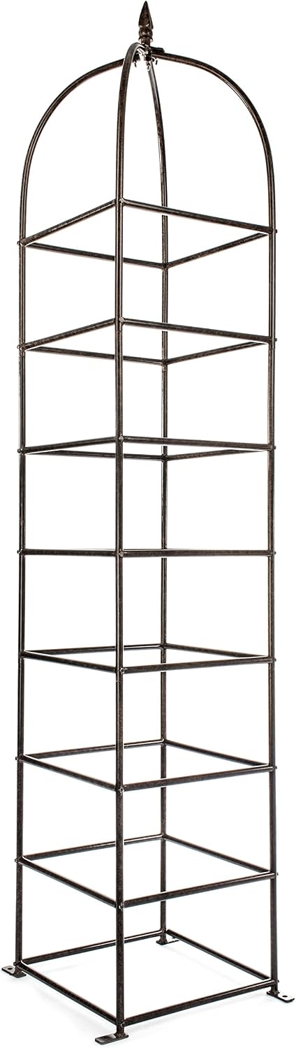 h potter 8.5 foot iron garden obelisk trellis, main product view