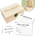 STOFINITY Advice And Wishes For The Mr And Mrs - Bridal Shower Advice Cards, Bridal Shower Games, Wedding Decorations, Advice For The Groom And Bride Box, Wedding Games For Reception