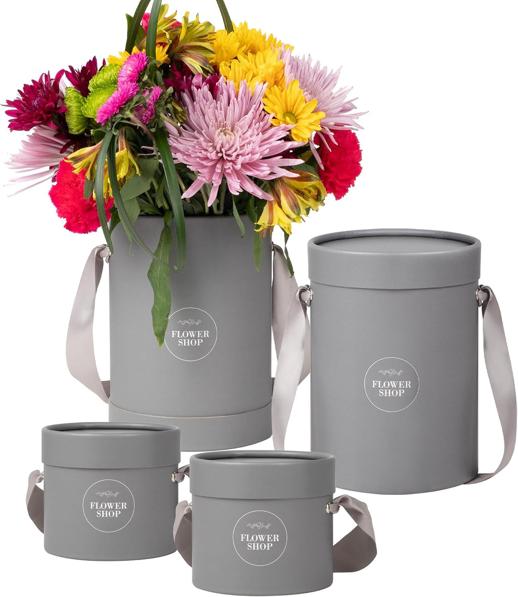 4 flower bouquet hat boxes | 2 per, main product view