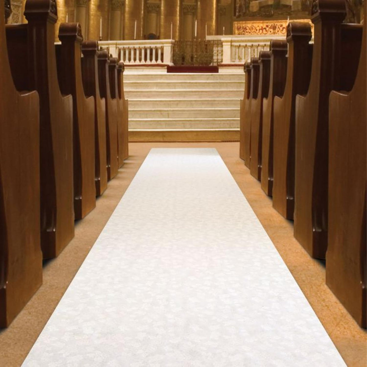 Beistle Wedding Celebration Party Aisle Runner - 100' - White