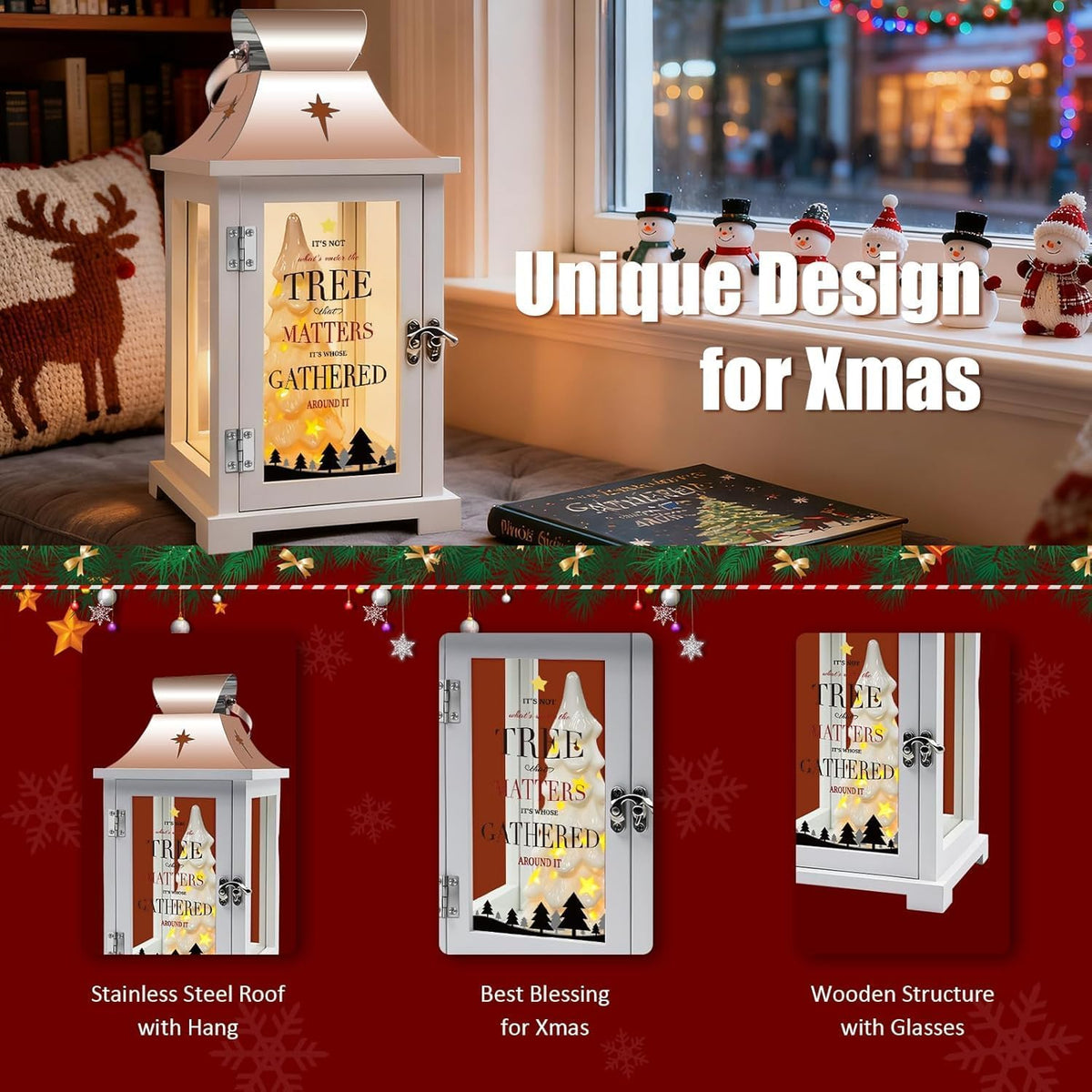 ceramic christmas tree that light up for table, package contents