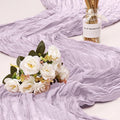1 Pack Cheesecloth Table Runner 10Ft Christmas Gauze Boho Table Runners for Wedding Decor Bridal Shower Decorations Baby Shower Party(35" x 120")