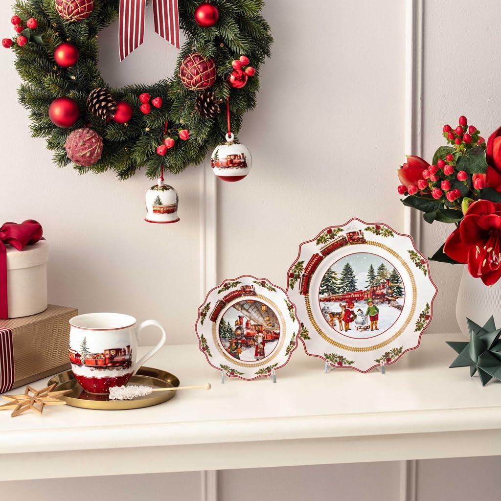 Villeroy & Boch Annual Christmas Edition Bell Ornament, Premium Porcelain, Limited Edition, Dated 2025 Bell Shaped Christmas Ornament