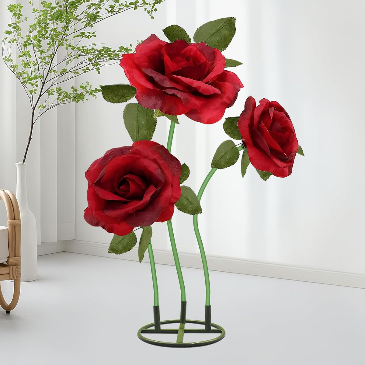 2Pack 19.69Ft Giant Flower Stand Green Flexible Pipe for Decoration Flower Po...