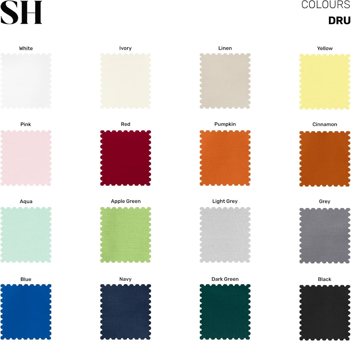 Solino Home Cotton Linen Table Cloth, Throw Black Square, Dru 52 x 52 in