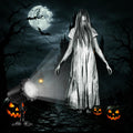 halloween decoration outdoor 3d white ghost projector light, main product view