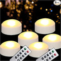 Halloween LED Pumpkin Lights with Remote and Timer, Battery Operated Jack-O-Lantern, Bright Flickering Flameless Candles for Pumpkin Decor, Halloween Party Decorations, White, 6 Pack
