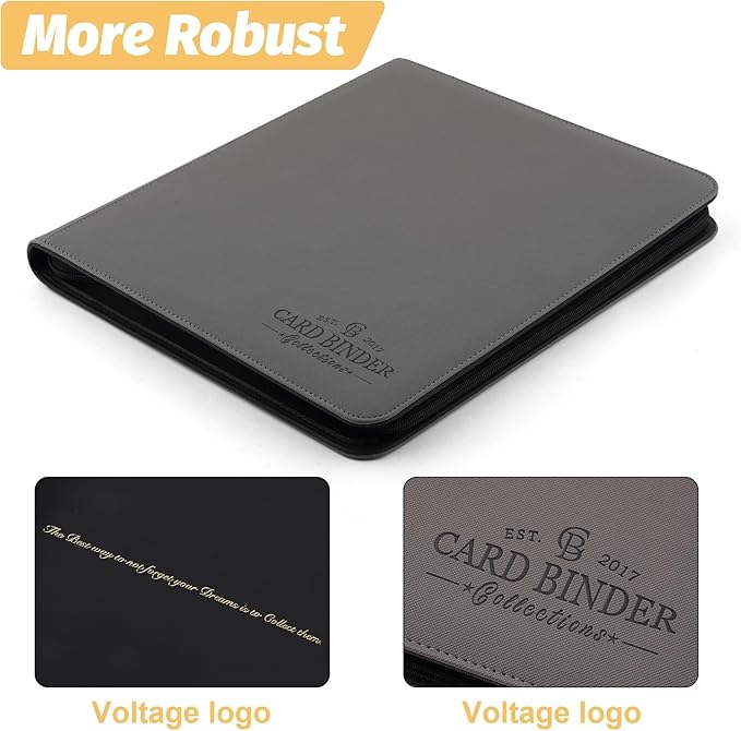 Trading Card Binder, Card Collection Binder Album Folder with 720 Side Loading Pockets, 12 Pocket Trading Card Album Folder for TGC,MTG, Baseball Cards, Yugioh