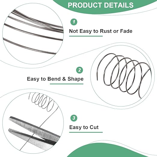 0.5 mm/24 Gauge Copper Wire for Jewelry Making, 20.3FT Copper Beading Craft Wire for Jewelry/Weaving/DIY Crafting/Planting, Color-Retaining [6.2M, Metallic Black]