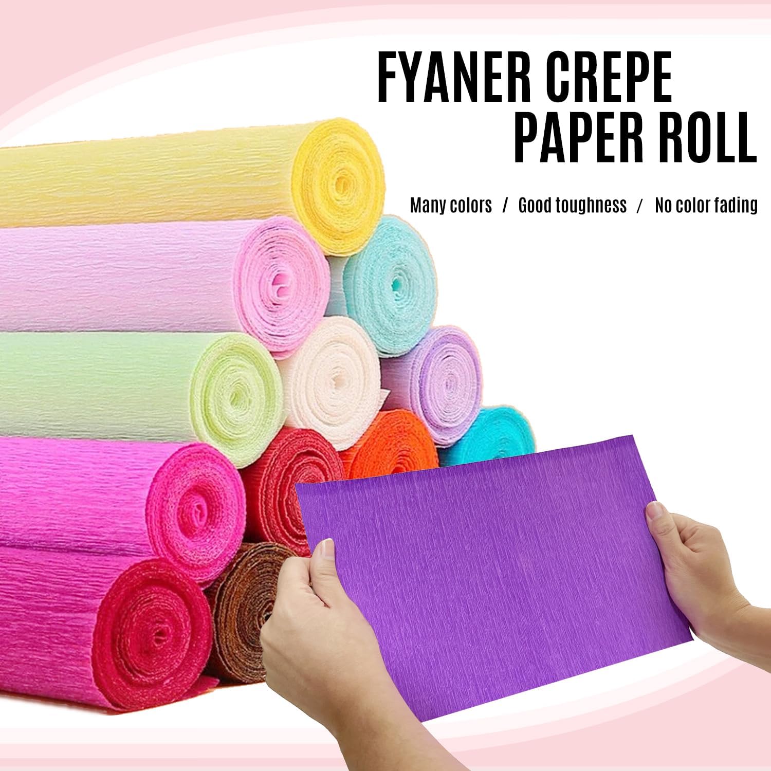 Crepe Paper Roll (17Inch x 8.2ft),3Rolls,Crepe Paper,DIY Gift Color Paper Flowers Set for Mother's Day, Valentine's Day, Birthday and Wedding Decoration Flowers Making (Brown)