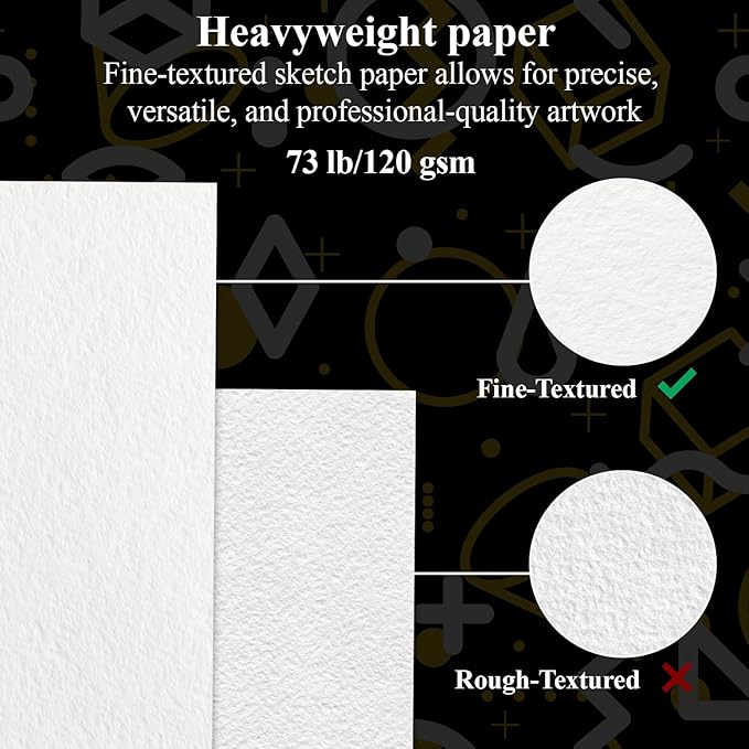 Sketch Book for Kids, 9" x 12" Kid Sketchbook, 100 Sheets (73lb/120gsm) Drawing Paper for Kids, Spiral Sketch Pad for Kid, Art Supplies for Classroom Must Haves.