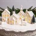 christmas decorations indoor - 9 piece christmas village, main product view