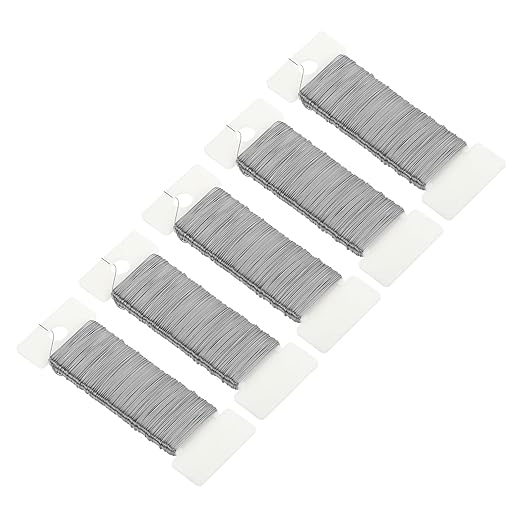 MECCANIXITY 190 Yards/575 Feet 27 Gauge Metal Floral Wire Silver Tone Flexible Paddle Thin Floral Wires for Craft, Christmas Wreath, Flower Arrangement, Wedding, Total 5 Roll