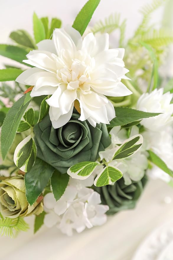 Serra Flora Artificial Flowers Combo Box Set for DIY Wedding Bouquets Centerpieces Arrangements Bridal Shower Party Home Decorations