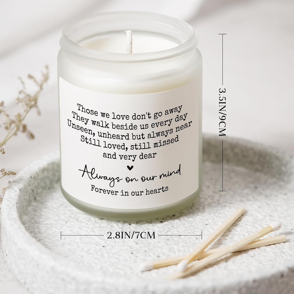 Shqiueos Sympathy Gifts for Loss of Loved One, Memorial Lavender Candle | Soy Wax 7oz, Bereavement, Thinking of You, Grief Gift, Funeral Comfort Condolence Remembrance Christmas Gift