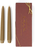 Cape Candle 8” Real Bayberry Taper Candles - Hand Dipped, Pure Bayberry Wax, Traditional Holiday Candles (Boxed Pair), Gift Boxed with Bayberry Legend Card
