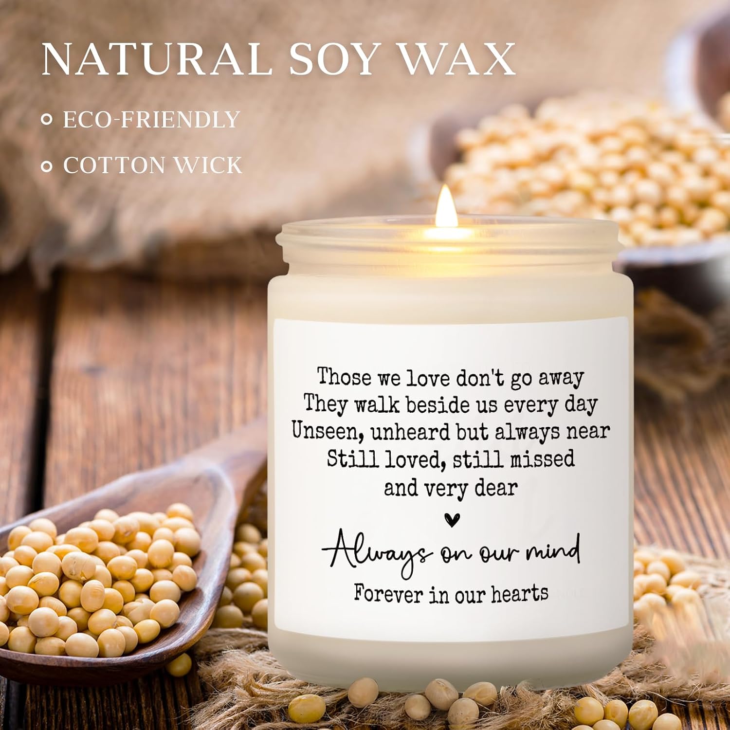 Shqiueos Sympathy Gifts for Loss of Loved One, Memorial Lavender Candle | Soy Wax 7oz, Bereavement, Thinking of You, Grief Gift, Funeral Comfort Condolence Remembrance Christmas Gift