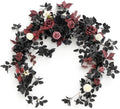 ling's moment flower garland, 6ft eucalyptus & rose, main product view