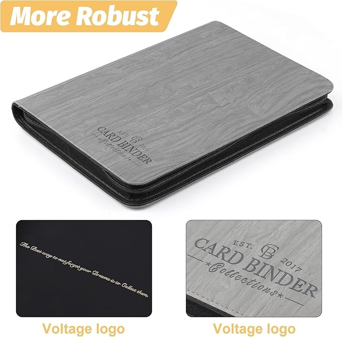 Trading Card Binder, Card Collection Binder Album Folder with 540 Side Loading Pockets, 9 Pocket Trading Card Album Folder for TGC,MTG, Baseball Cards, Yugioh grew