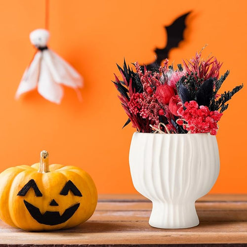 10/12/24/36 Pack Mini Dried Flowers for Vase Wedding Various Mini Bouquet Dried Small Wildflowers Natural Flowers Bulk for Crafts DIY Decor (12, Halloween Color3)