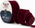royal imports burgundy wired ribbon 2.5" 50yds waterproof, main product view