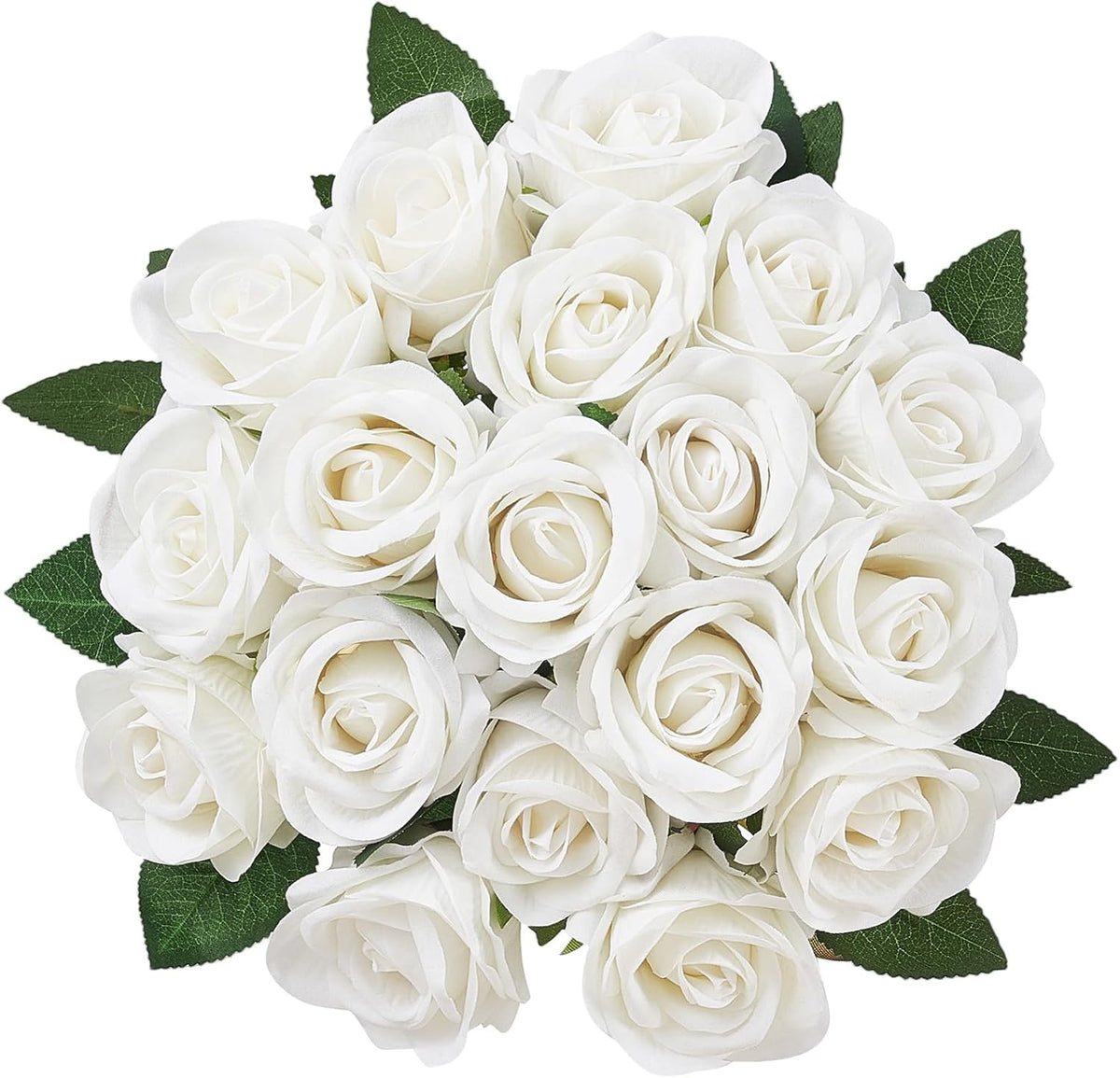 vevor artificial flowers, 120 pcs real looking white, view 10