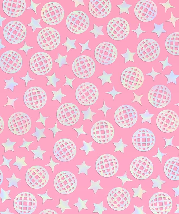 xo, Fetti Disco Ball Foil Confetti - 200 pc | Bachelorette Party Decoration, Cute Birthday Table Decor, Groovy Engagement Decor, Bridal Shower Supplies