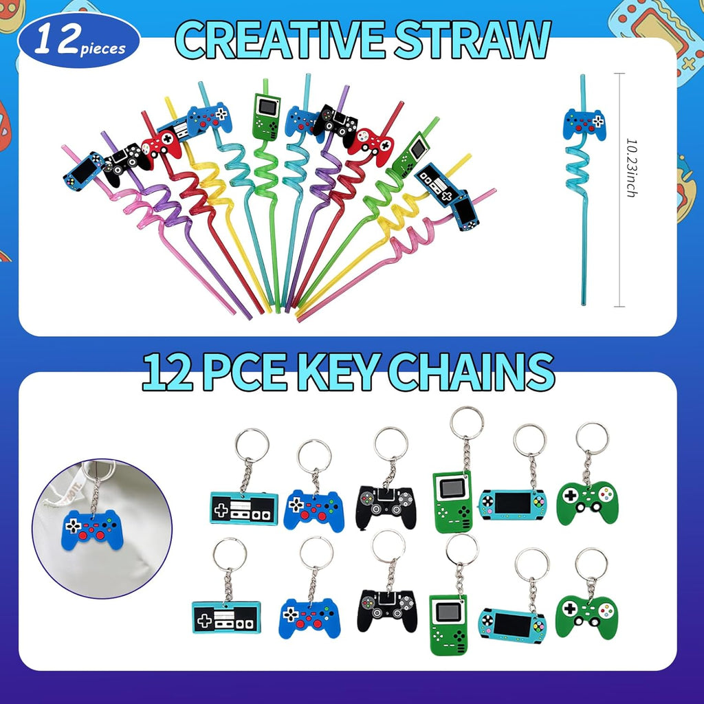 135 Pcs Video Gamer Party Favors,Boys Game Party Supplies,Gamer Birthday Party Favors,Gaming Party Decoration,Boys Gaming Birthday Favors, For Kids Bags On Stuffer Gifts