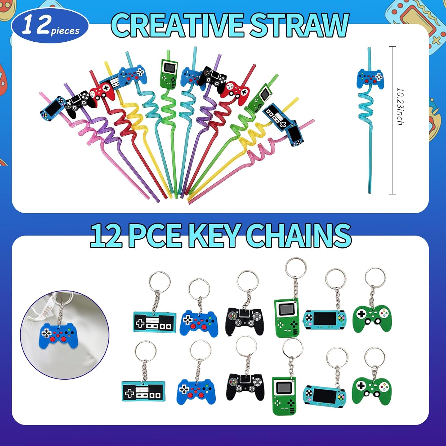 135 Pcs Video Gamer Party Favors,Boys Game Party Supplies,Gamer Birthday Party Favors,Gaming Party Decoration,Boys Gaming Birthday Favors, For Kids Bags On Stuffer Gifts