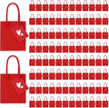 Sherr 100 Pack Mini Gift Bags Bulk, 4 x 2.75 x 4.5 Inches Paper Bags with Tags, Extra Small Paper Gift Boxes with Handles for Birthday, Party Favors, Weddings, Small Business(Red)