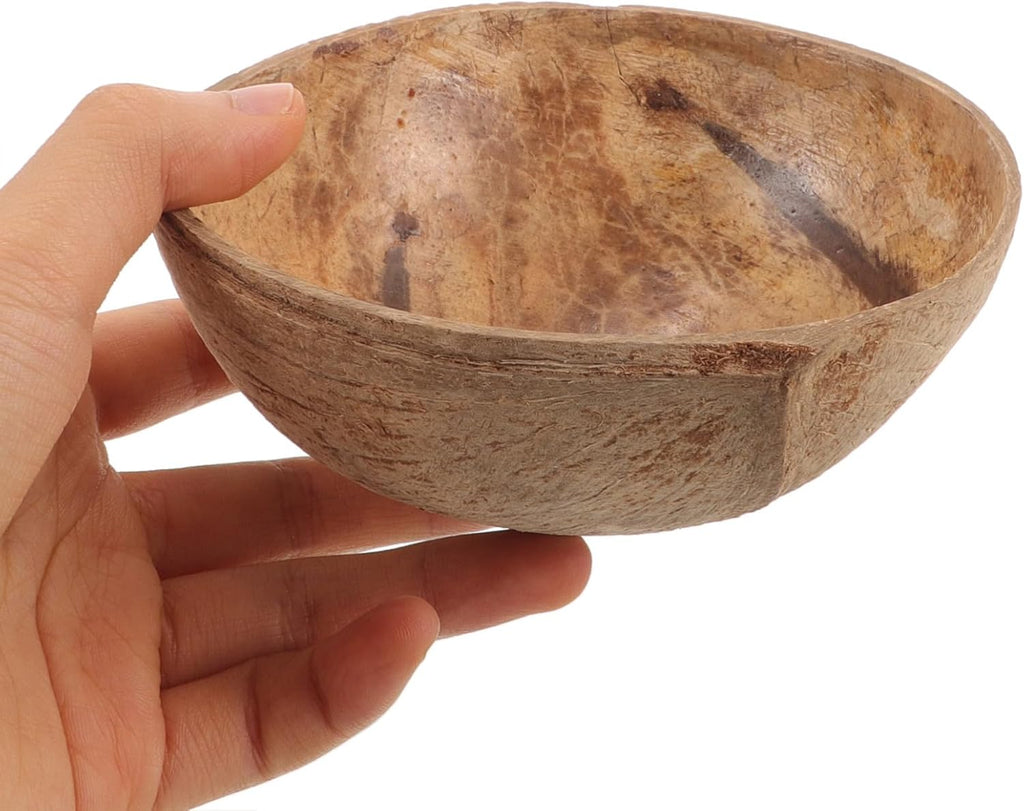 NUOBESTY Coconut Shell Aromatherapy Candle Cup Large Wax Bowl Candle Holders for Cozy Decor