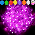 Aogist 50pcs Pink Balloon Lights,Long Standby Time Waterproof Mini Light,Battery Powered,Round LED Ball Lamp for Latex Balloon Paper Lantern Party Wedding Festival Christmas Halloween Decorative