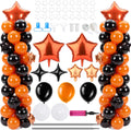 gejoy 110 pcs orange and black balloon arch, main product view