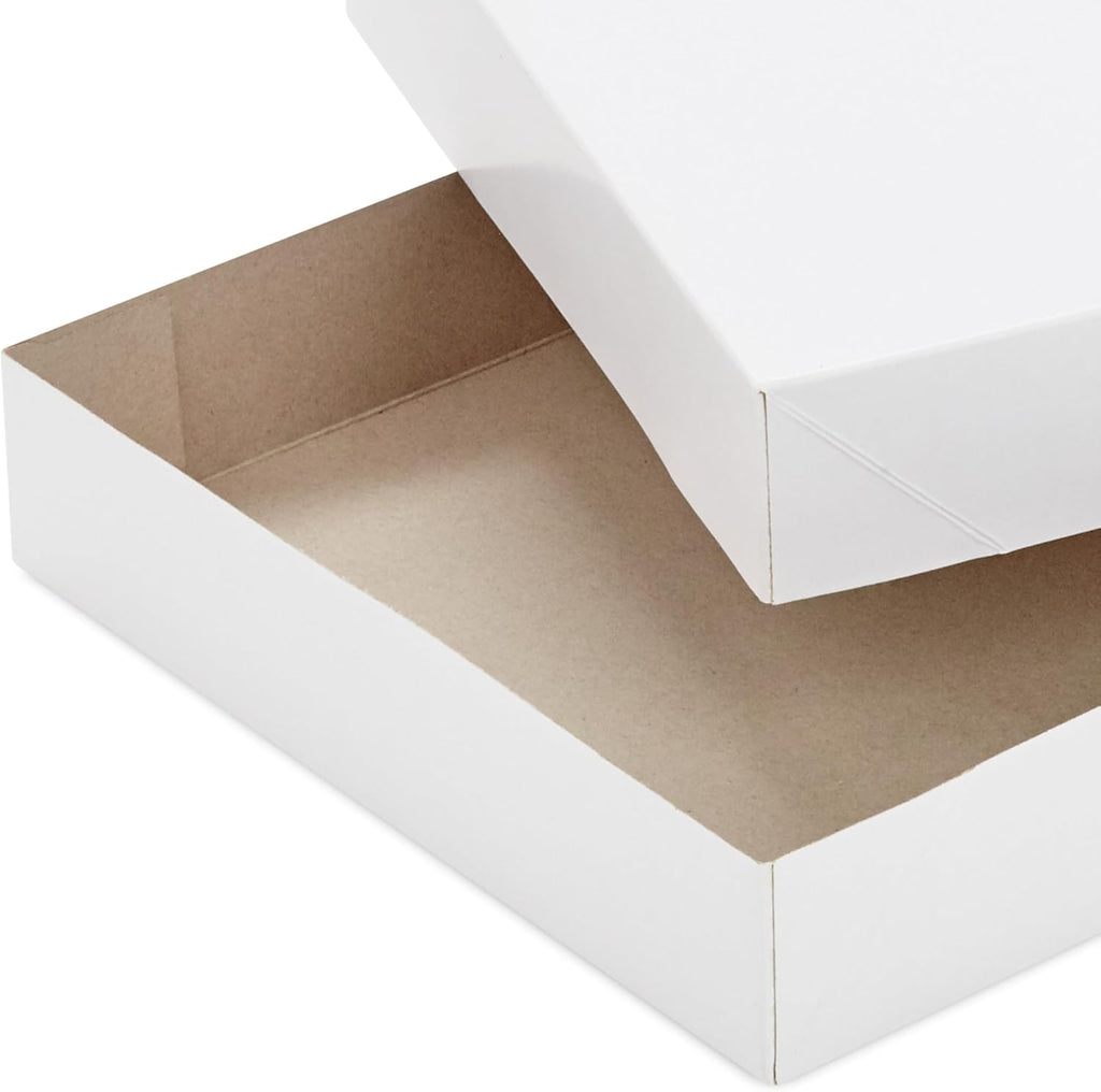 Hallmark White Gift Boxes, Assorted Sizes (12 Boxes with Lids: 4 Small 11", 4 Medium 14", 4 Large 16") for Valentine's Day, Birthdays, Mother's Day, Baby Showers and More