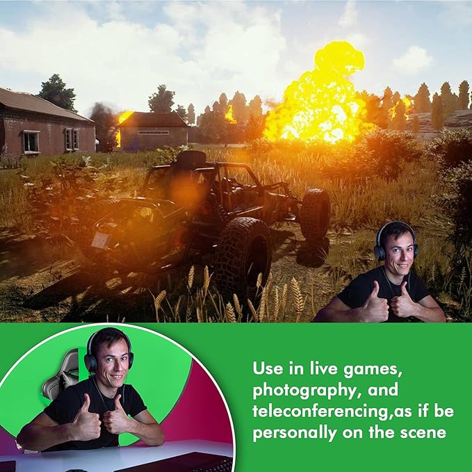 Portable Green Screen Chair, 57 in Greenscreen Backdrop with Stand Double Sided Foldable Green Background, Chroma Key, for Photography Streaming Gaming Photo Zoom Video Chats and Meeting