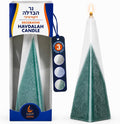 Kosher, Decorative Havdalah Candle - Pyramid Design, Clean Burning Judaica Gift for Weekly Ritual