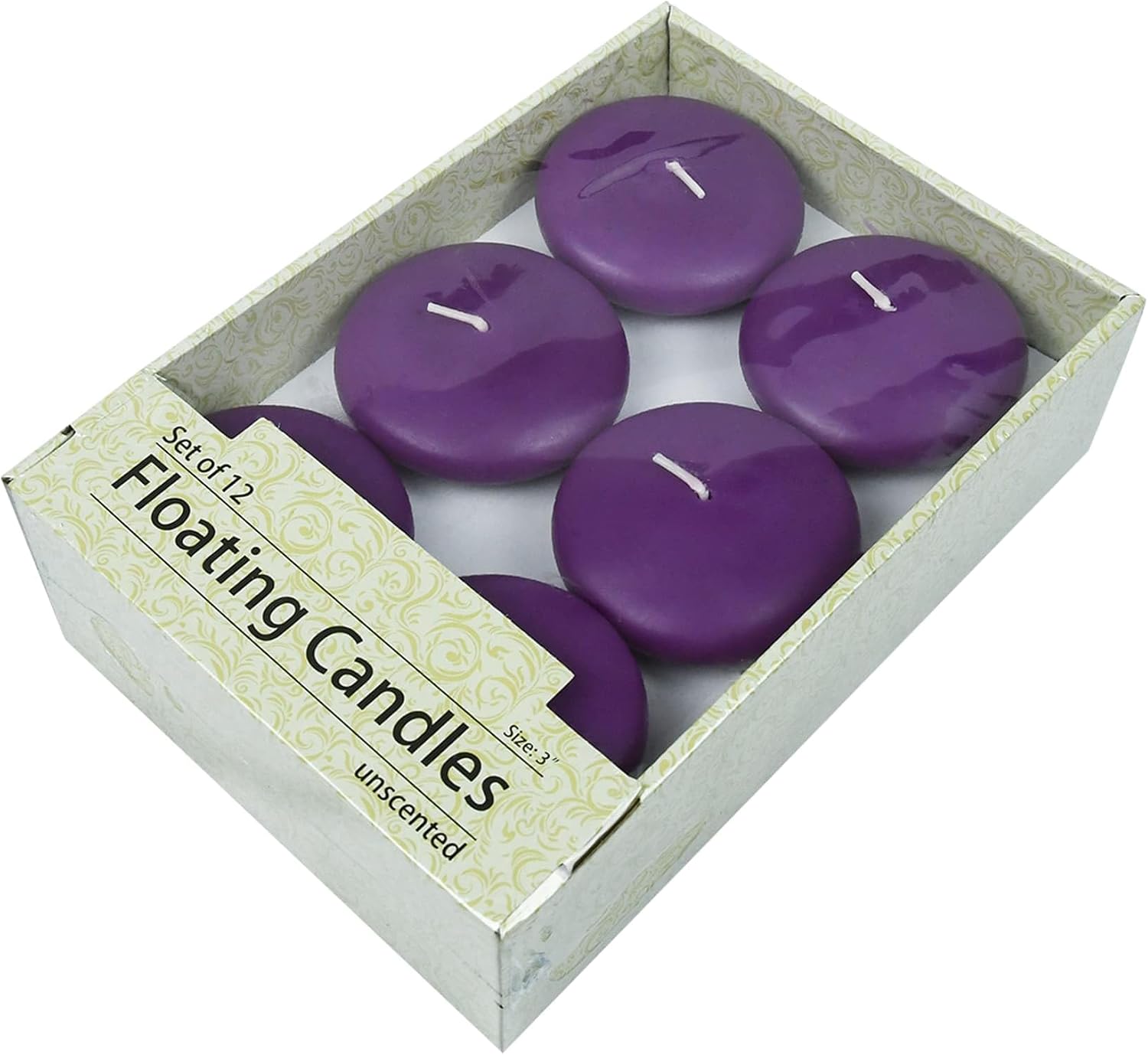 3 Inch Purple Floating Candles