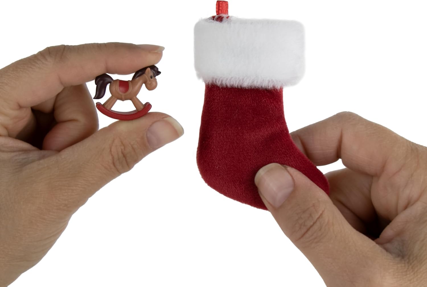 World's Smallest Merry Christmas Stocking with Mini Toy (Pack of 2)