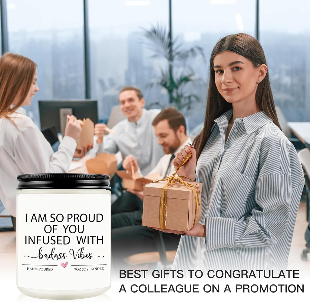 Funny Congratulations Candle, Congratulations Gifts for Women, Proud of You Gifts, Promotion Gift, Badass Gift for Women, Men, College Graduation, Divorce, New Job, Congrats Presents for Her Friend
