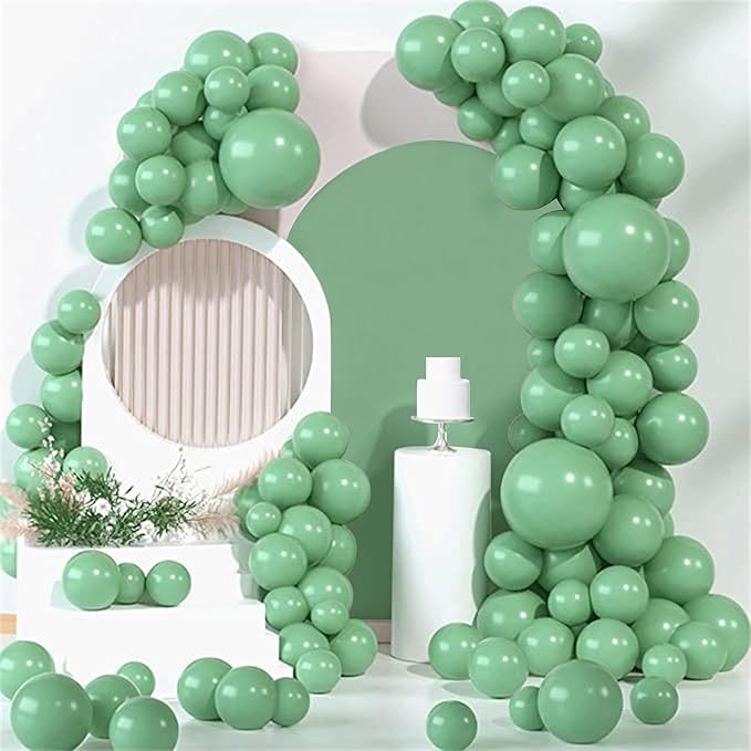Wedding Arch Covers Arch Backdrop Cover Arch Stand Covers 7.2FT 6.6FT 6FT Set of 3 Arch Cover Spandex Fabric Stretchy Backdrop for Wedding Birthday Party Decoration Baby Shower (Mint Green)