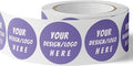 150 Custom Circle/Square BOPP Roll Labels- Personalized Stickers for Business Logo, Party, Wedding Favor, Baby Shower-Any Design Text + Image, Matte/Gloss Finish (4 * 2 Inch)