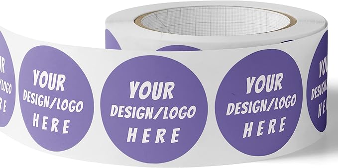 150 Custom Circle/Square BOPP Roll Labels- Personalized Stickers for Business Logo, Party, Wedding Favor, Baby Shower-Any Design Text + Image, Matte/Gloss Finish (3 * 2 Inch)