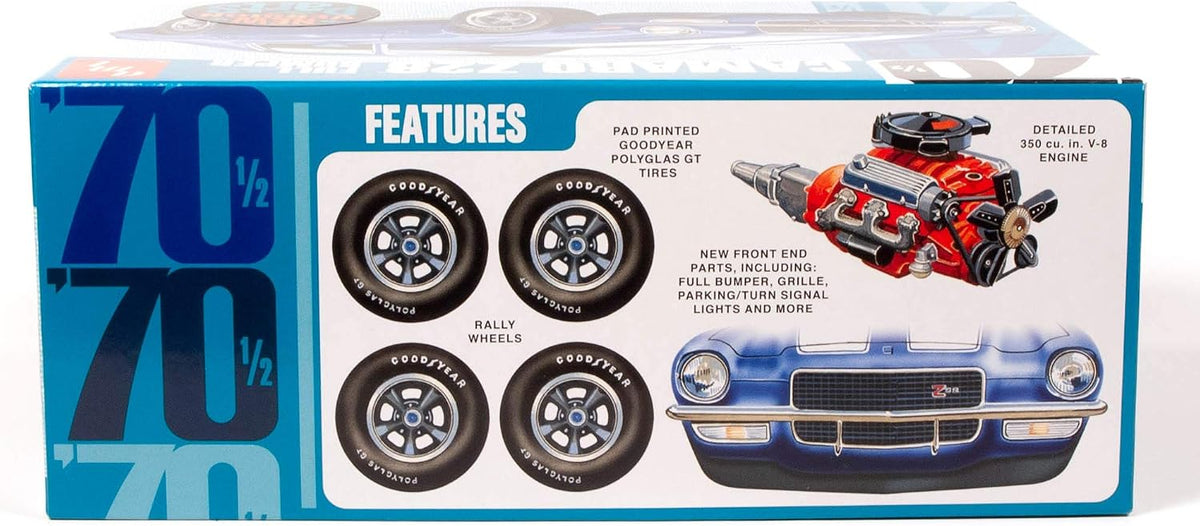 amt camaro 1970 model kit (classic), close-up detail