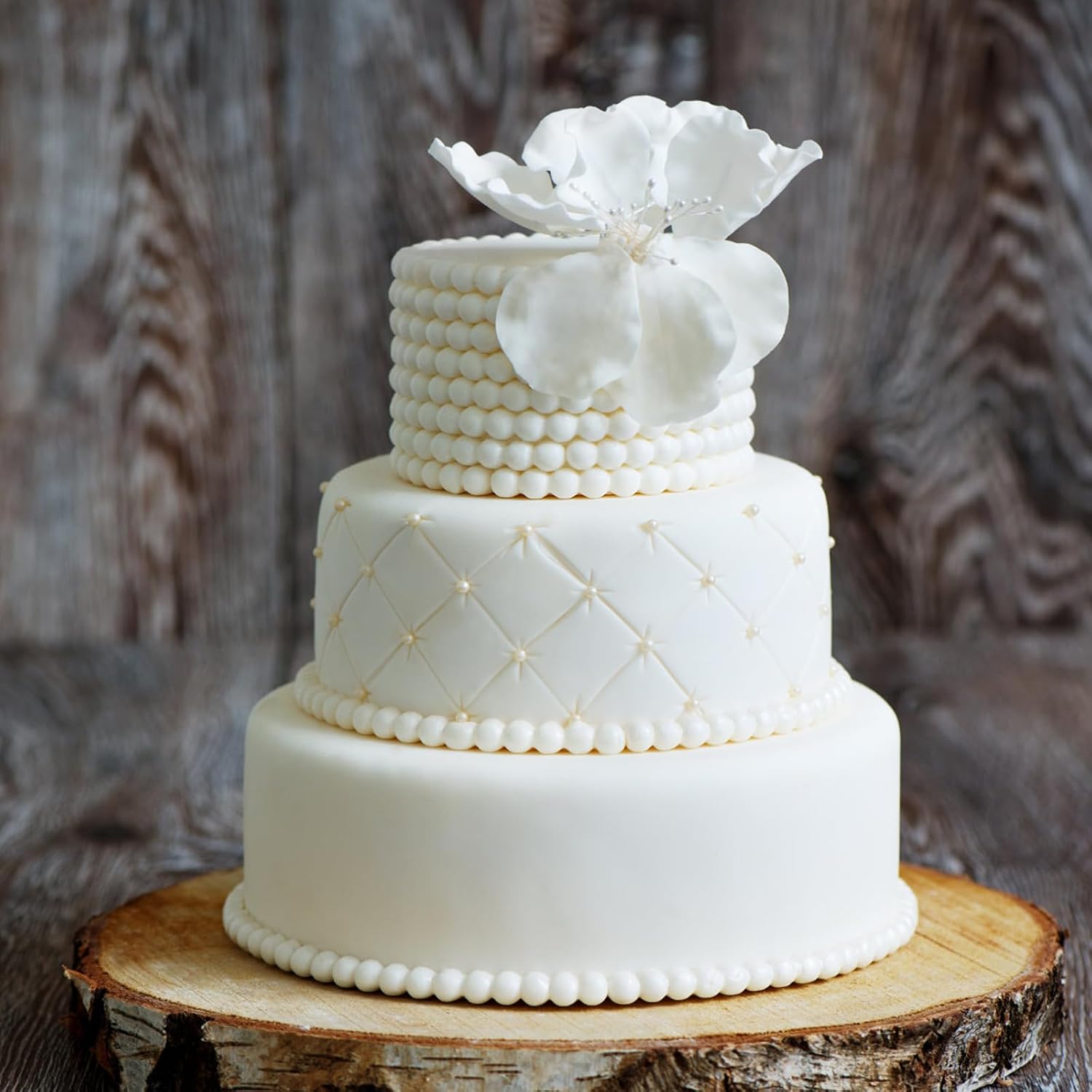 3 Tiers Foam Cake Dummies 4" 6" 8", White Dummy Cakes Styrofoam Sets, 9 Inch Tall Fake Cake, Dummy Cake for Wedding Cake Supplies Decorating Birthday Wedding Display