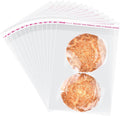 ZGORENDZ 300 Pcs Clear Cellophane Bags 5x7 Inches, Self Sealing Resealable Cookie Bags for Candy, Gifts, Favors, Bakery Supplies, Chocolate Chip Cookies, Brownies