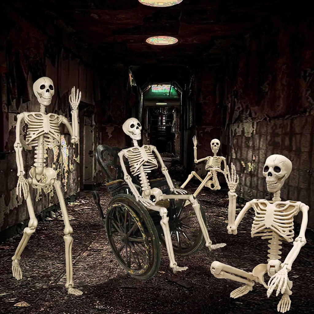 36"halloween skeleton - 3 ft life size human, side view