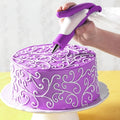 Cake Decorating Pen Tool Kit Pastry Bag DIY Cake Deco Tools Kit Pastry Icing Pen Piping Kit Bags(Purple)