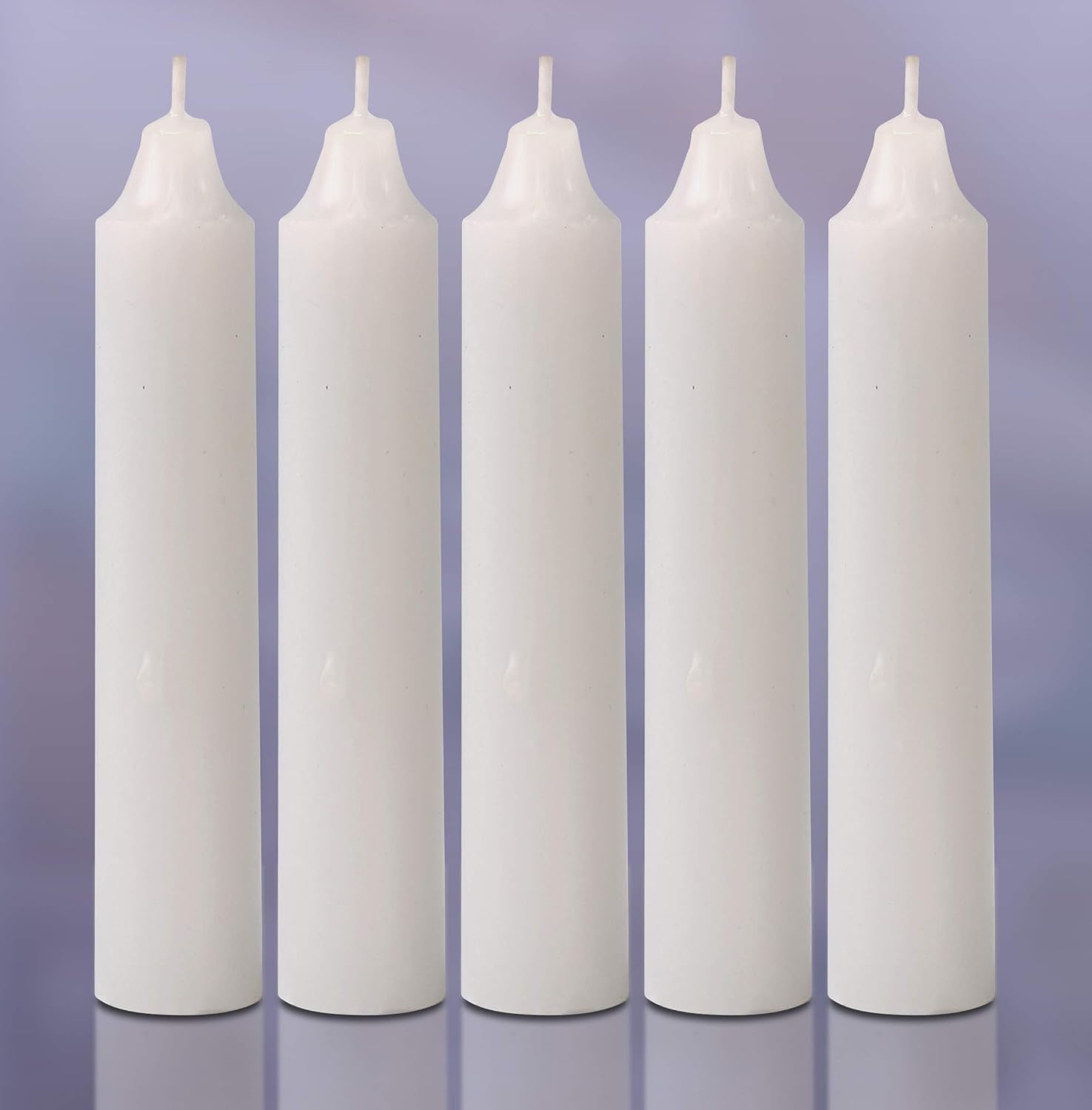 Hyoola Emergency Candles, White Short Tapers, Unscented Emergency Candle for Home and Emergencies Kit (Pack of 24)