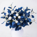 mizii 15pcs artificial flowers for vase, blue eucalyptus, main product view